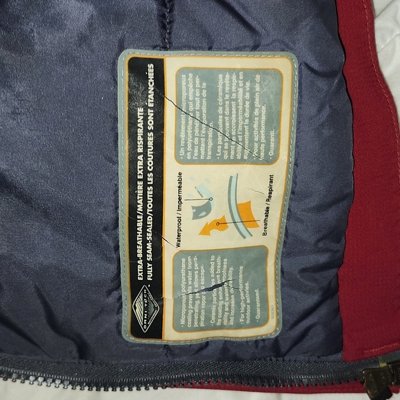 COLUMBIA Winter Jacket, Burgundy, VGUC, Size M - Picture 10 of 11